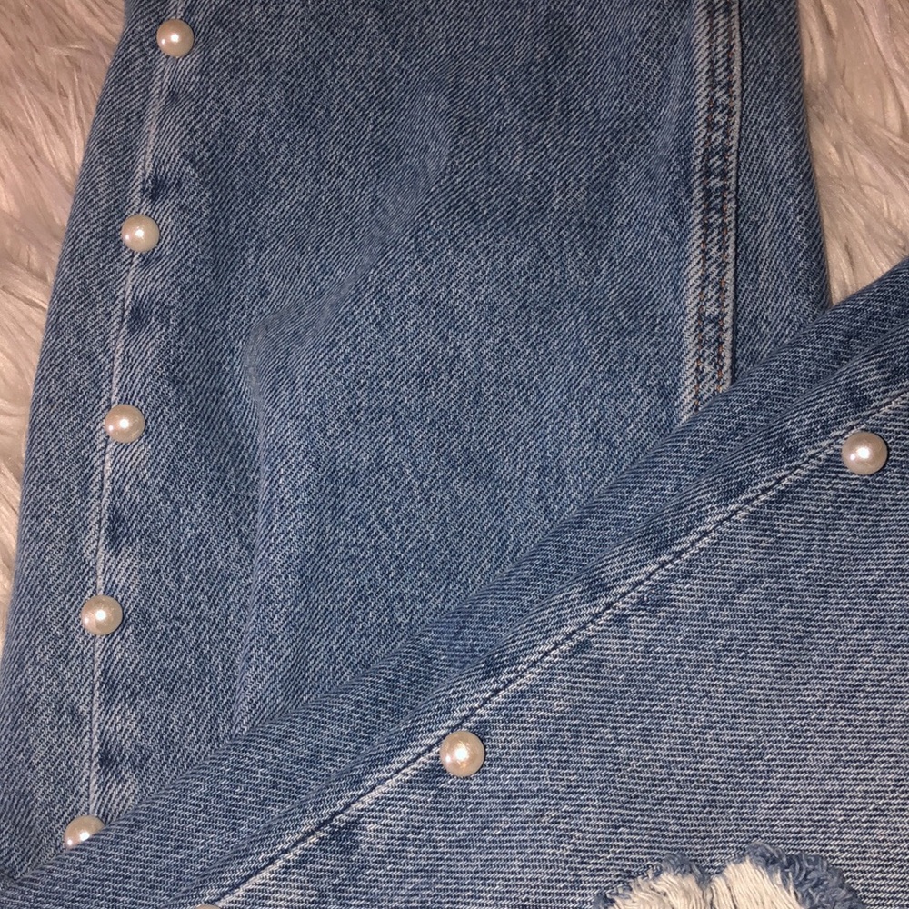 Divided Pearl embellished jeans
